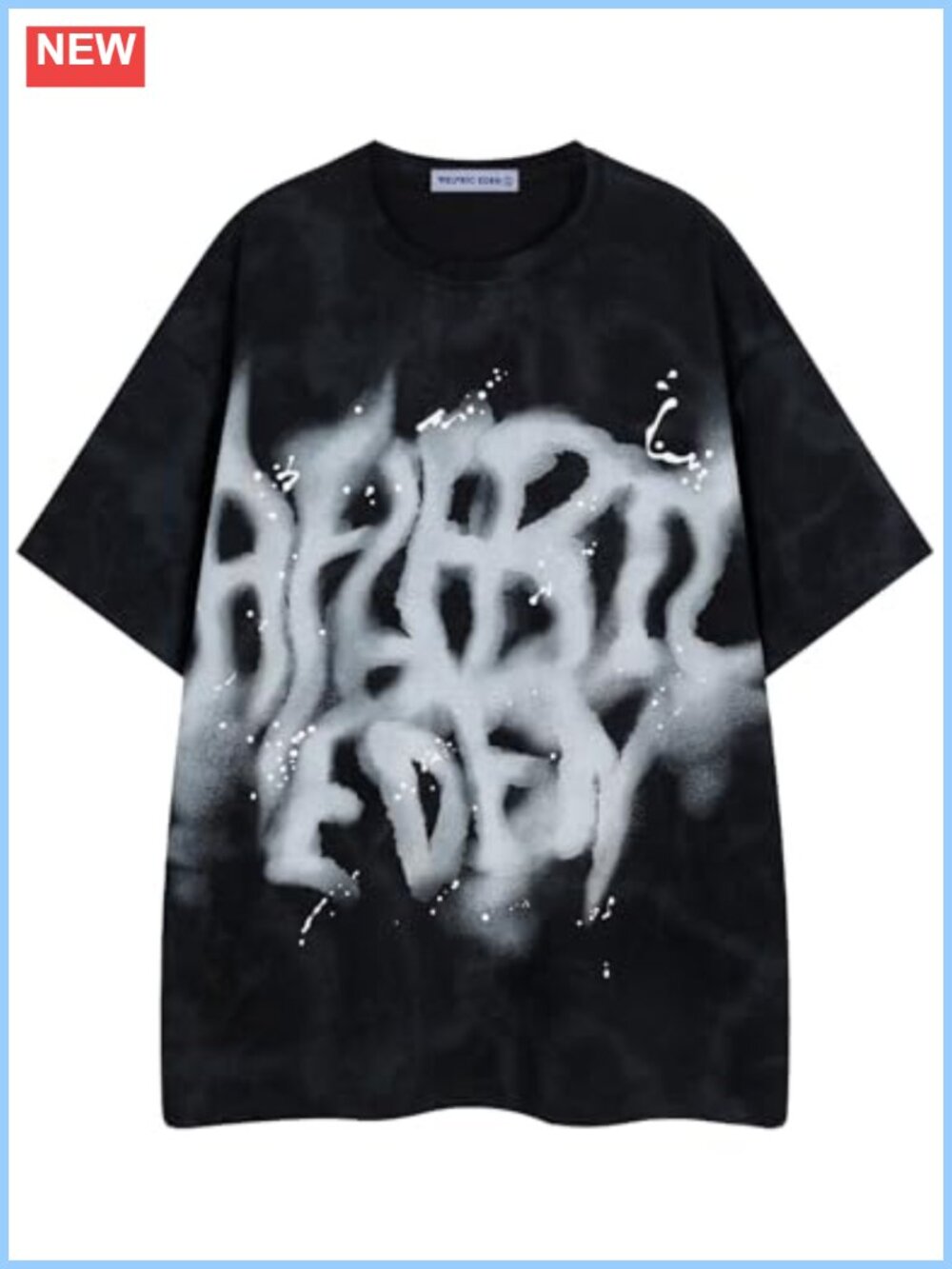 Oversized Baggy Cotton Graphic Tee Streetwear Crewneck Short Sleeve Y2K Casual